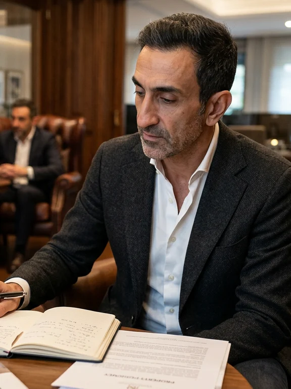 Alfonso Rivero escribiendo